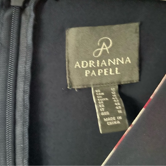 🎉HP🎉 NWOT Adrianna Papell FLORAL-PRINT CROPPED JUMPSUIT WITH CHIFFON OVERLAY - Picture 7 of 12